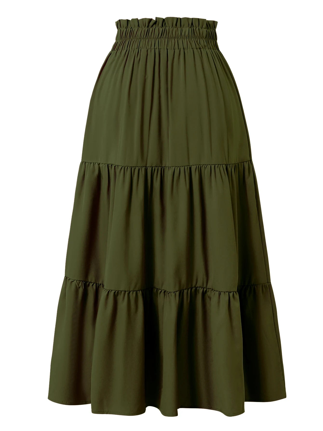 Summer Skirts for Women  Pleated Casual Elastic Waist Smocked Boho  Trendy Vacation Sexy Flowy Skirt
