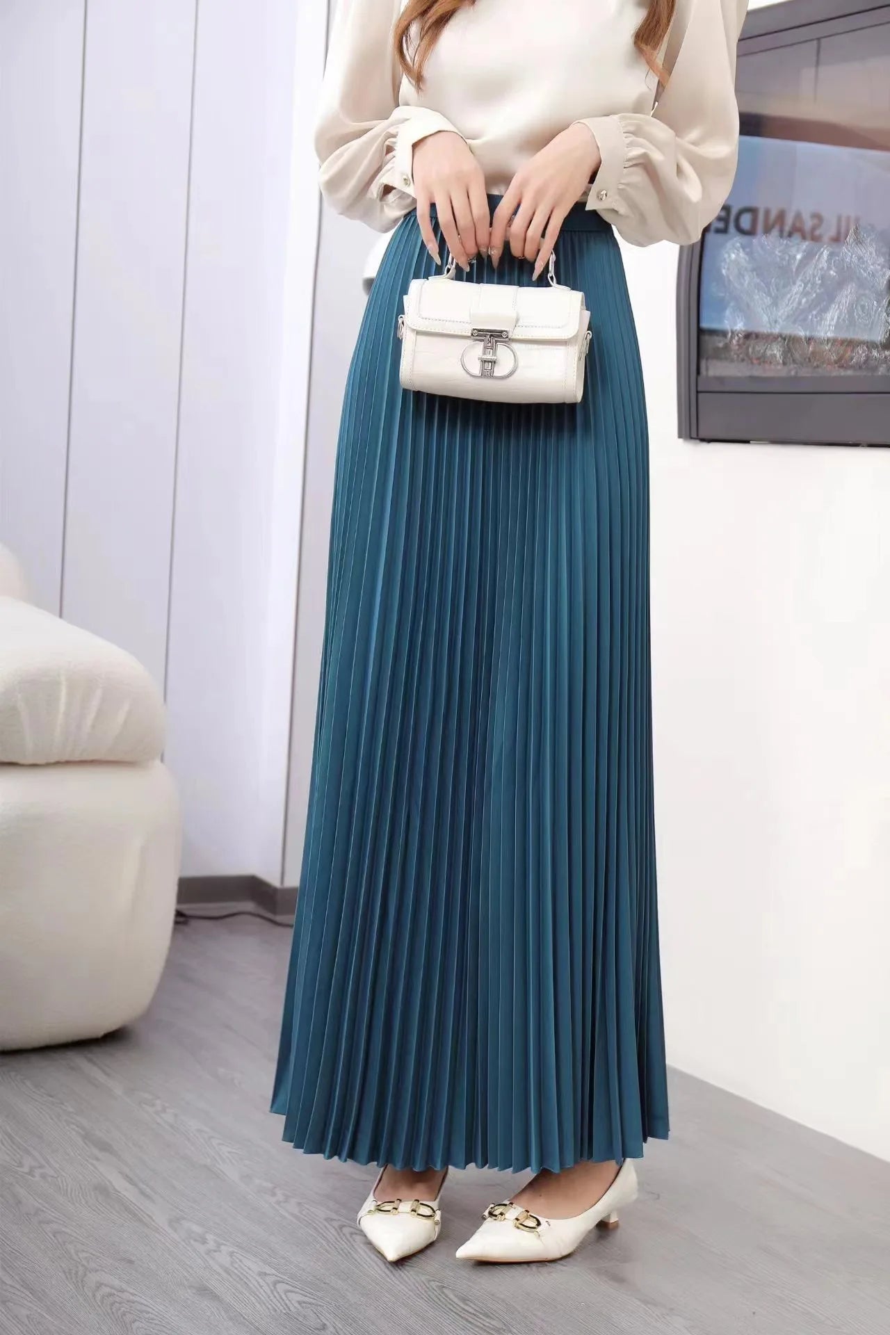 Fashion Elegant Pleated Skirt for Women Faldas Vintage Saias Party Goth Skirts Ropa Mujer Casual Jupe Femme Harajuku Streetwear